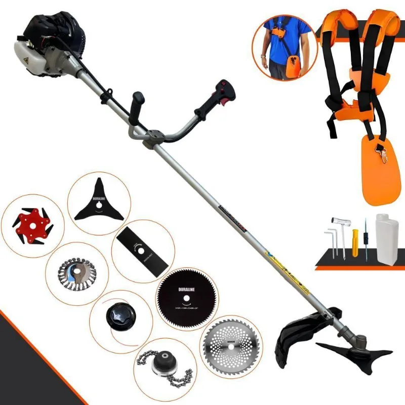 Roçadeira Anmax Cg430b À Gasolina 43cc C/ 8 Opções De Cortes