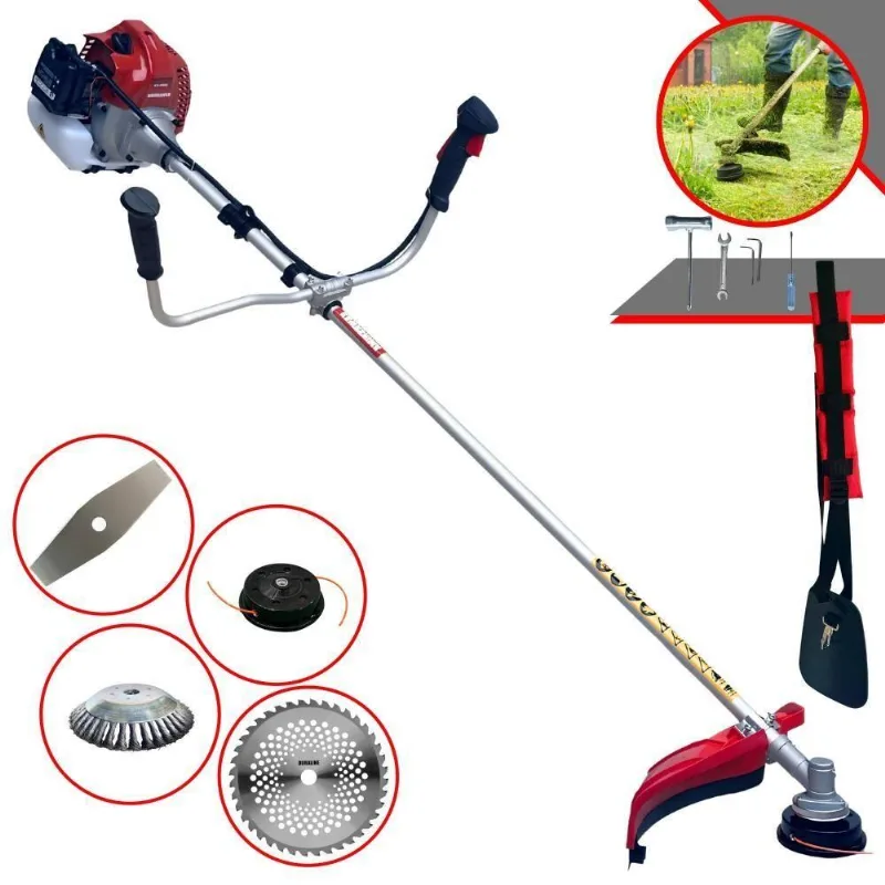 Roçadeira À Gasolina Bcj431l 43cc + Escova De Aço + Faca 40d