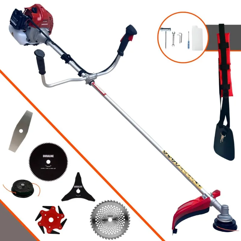 Roçadeira Multifuncional Completa Kawashima Bcj431l À Gasolina 2t 43cc 1,7hp Alta Rotação Ideal Para Todos Os Tipos De Trabalhos C/ 6 Opções De Cortes