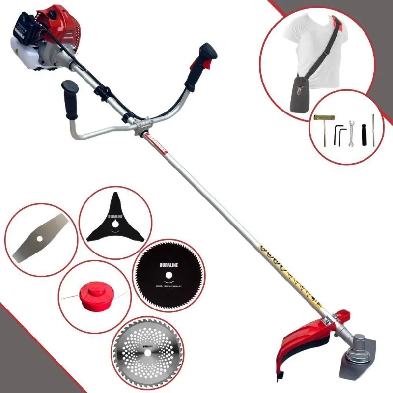 Roçadeira 62cc Bcj620l Com Facas 2p, 3p, 40d, 80d + Carretel