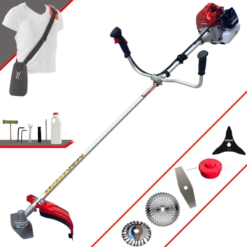 Roçadeira Aparador De Grama À Gasolina Bcj620l 62cc 3hp Com Carretel E Faca 2 Pontas + Faca 3 Pontas, Faca 40 Dentes De Vídea E Disco Escova De A? Roçadeira Aparador De Grama À Gasolina Bcj620l 62cc 3hp Com Carretel E Faca 2 Pontas + Faca 3 Pontas, Faca 40 Dentes De Vídea E Disco Escova De Aço