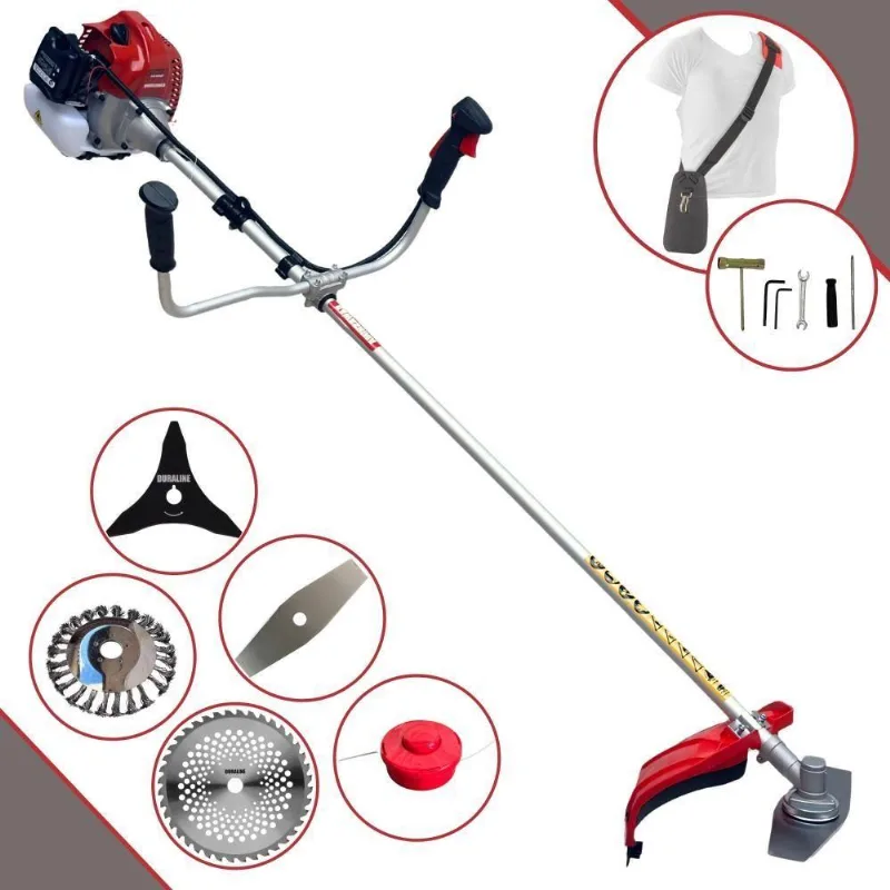 Roçadeira Lateral Bcj620l 62cc + Faca 3p 40d E Escova De Aço