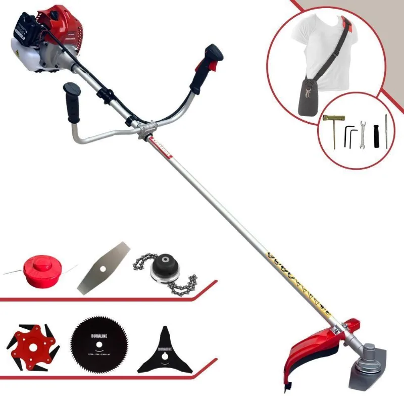 Roçadeira Kawashima Bcj620l 62cc + Faca 3p 6p 80d E Trimmer