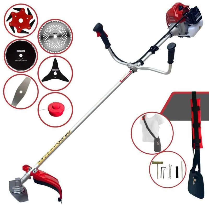 Roçadeira Kawashima Bcj620l 3hp + Facas 2p 3p 6p 40d E 80d
