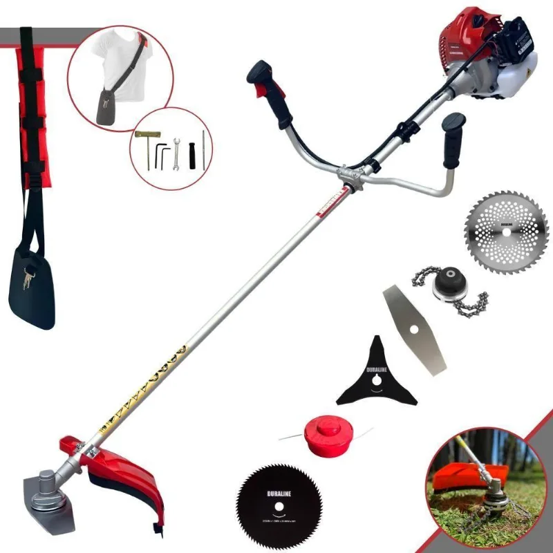 Roçadeira Robusta Kawashima Bcj620-l + 4 Lâminas E Trimmer