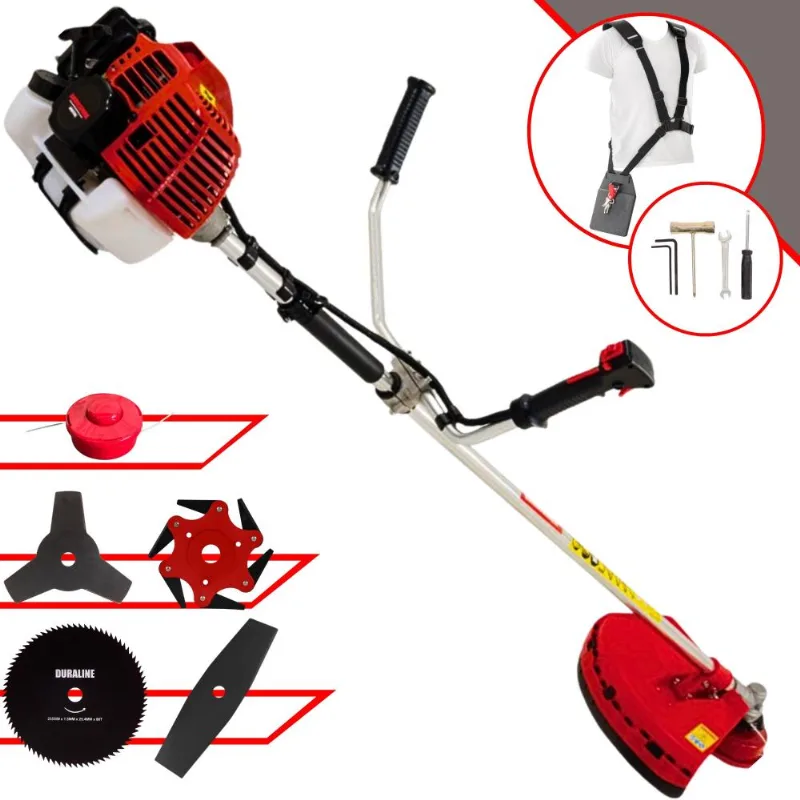 Roçadeira À Gasolina Kawashima Kw43-l 43cc 2t 1,7hp 5 Em 1 Com Carretel + Lâmina 2 Pontas + Lâmina 3 Pontas + Lâmina 6 Pontas + Lâmina 80 Dentes