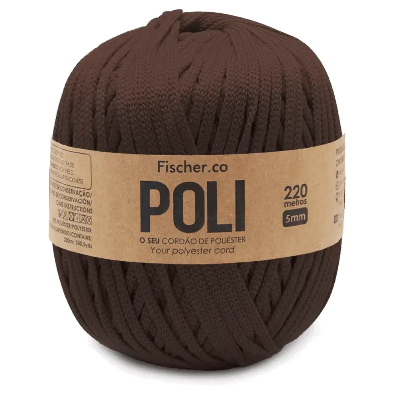 FIO POLIESTER POLI 5MM 727 CACAU ÚNICA