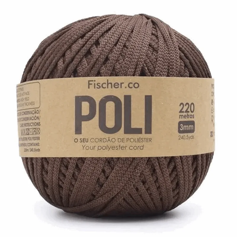 FIO POLIESTER POLI 3MM 8007 CACAU ÚNICA