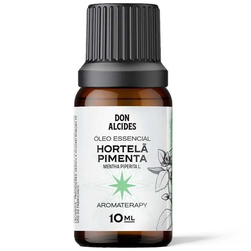 Óleo Essencial Hortelã Pimenta Aromaterapia 10ml Don Alcides