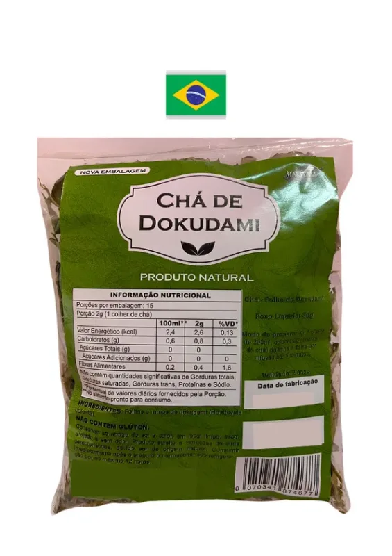 MAKIYAMA FOLHA DE DOKUDAMI 30g - Folha de dokudami. Origem: Brasil