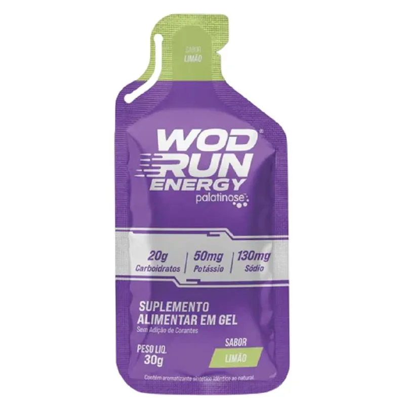 Energy Gel Wod Run Limão 30g