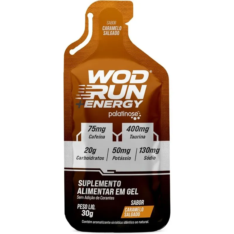 Energy Gel Wod Run Caramelo Salgado 30g