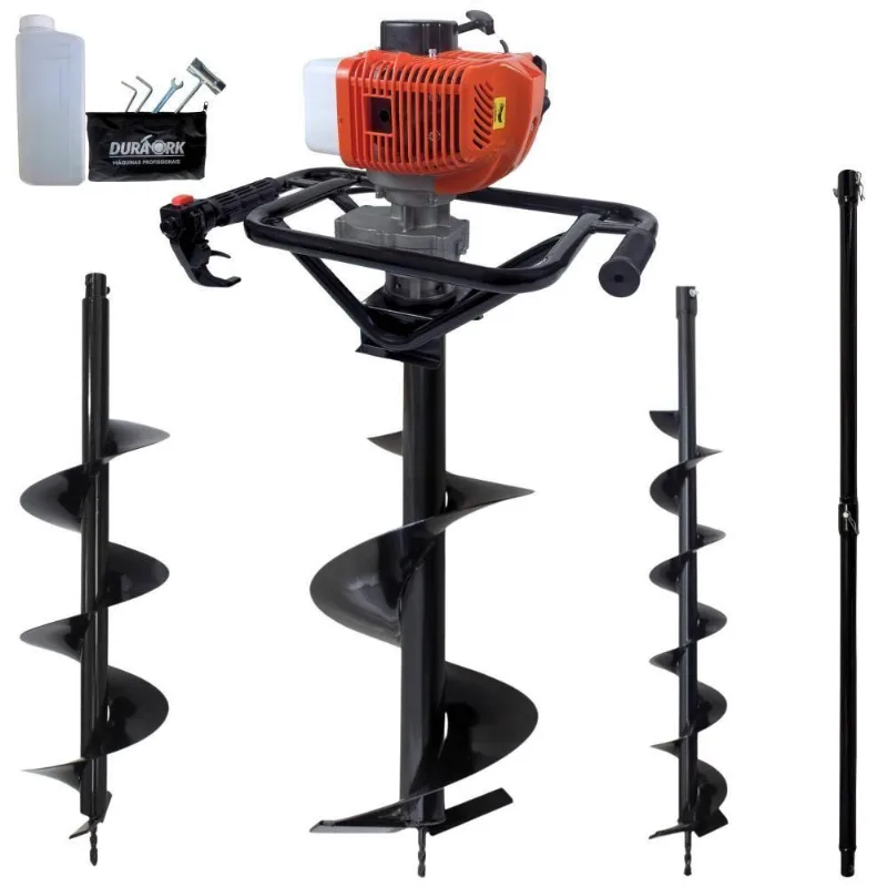 Perfurador De Solo DPS523M Com 3 Brocas E Extensão 100cm 52cc 2,5HP Metal Bivolt