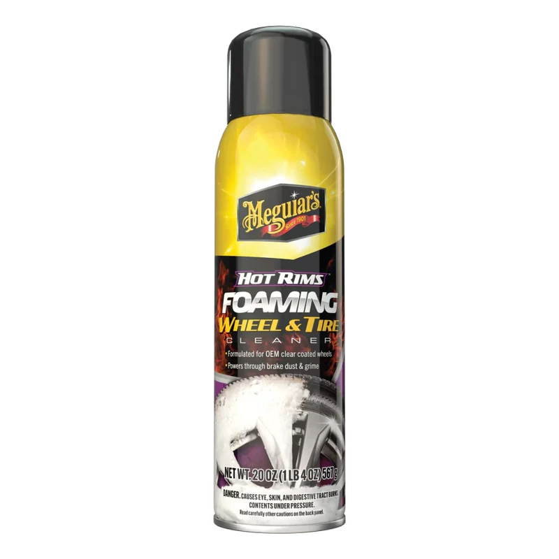 Meguiar's G250320 Hot Rims Foaming Wheel & Tire Cleaner - Quickly Powers Through Brake Dust and Grime