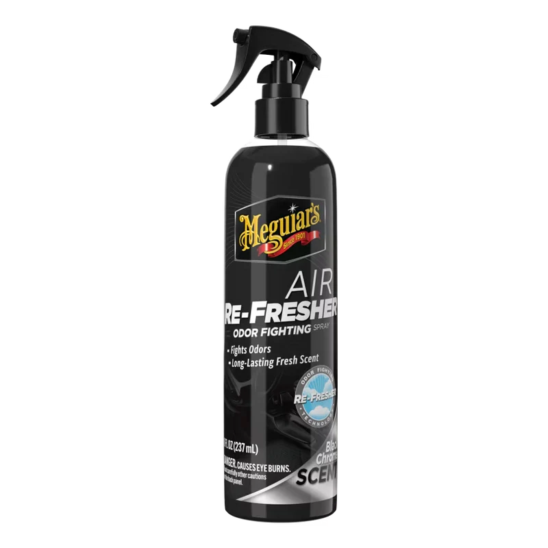 Meguiar's G250708 Air Re-Fresher Odor Fighting Spray - Black Chrome Scent - Refresh & Instantly Fight Odors