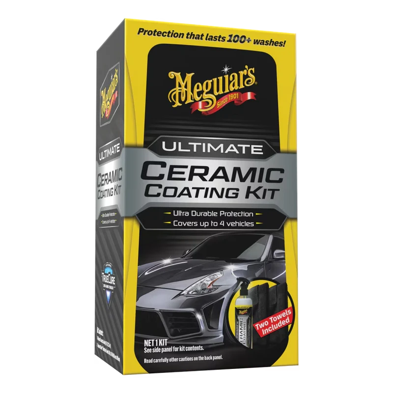 Meguiar's G240100 Ultimate Ceramic Coating Kit - Ultra-Durable Ceramic Protection, Water Beading, and Gloss