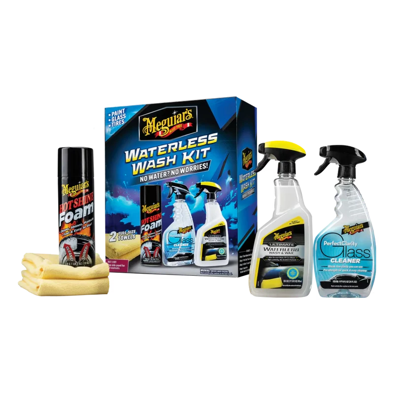 Meguiar's G55255 Waterless Wash Kit - This Kit Gently Cleans, Adds Shine, and Protects all without Water