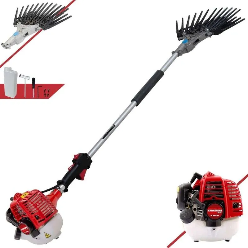 Derriçadeira Premium Duplo Pro Kawashima Kwd2610d Com Haste 1100mm E Motor Kawashima 25,6cc Dupla Mãozinha De Café