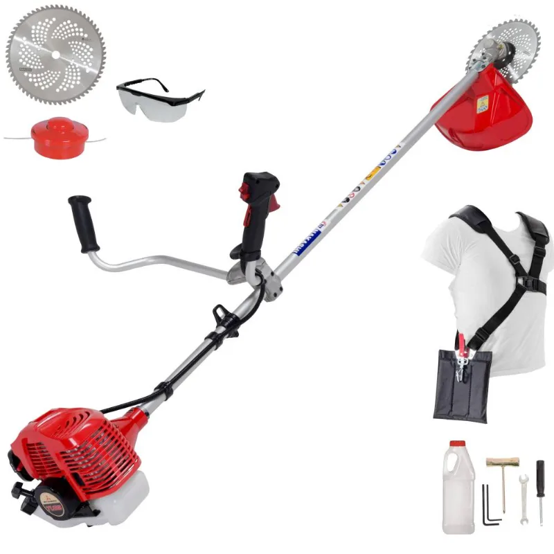 Roçadeira Profissional Lateral Nakashi L331m 32.6cc 2t À Gasolina Com Motor Tu 33 Mitsubishi Ideal Para Mato Alto