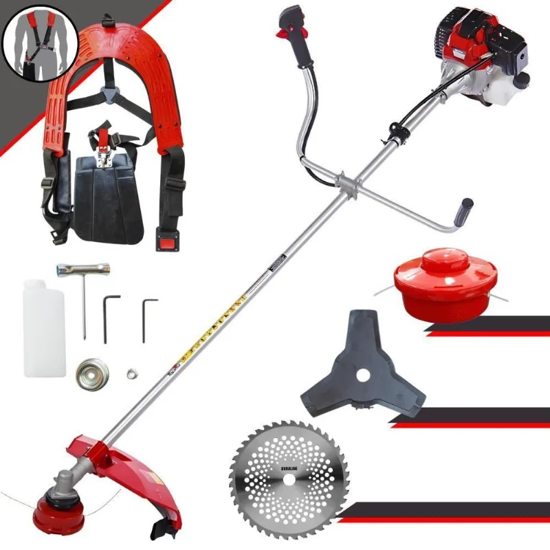 Roçadeira À Gasolina 2t Toyama Rt43-l + Faca 40 Dentes Vídea