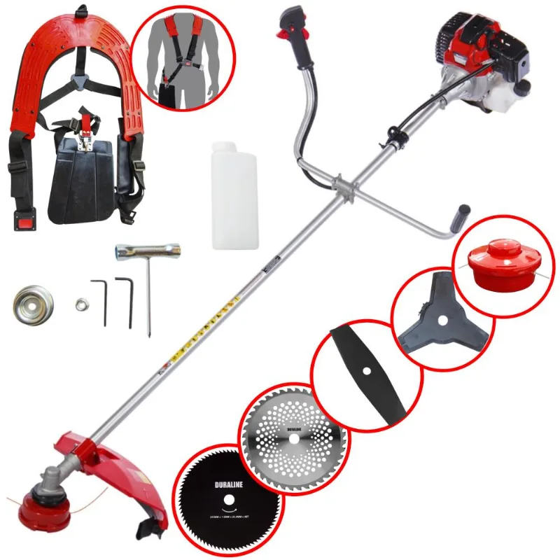 Roçadeira Com Sistema Antivibração Toyama Rt43-l À Gasolina 2 Tempos 43cc 1,7hp Completa Ideal Para Todos Os Tipos De Trabalhos Com 5 Opções De Cortes