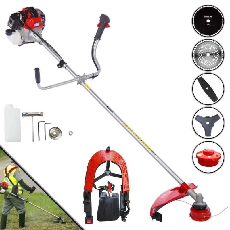 Roçadeira Com Sistema Antivibração Toyama Rt52-l À Gasolina 2 Tempos 52cc 2hp Completa Ideal Para Todos Os Tipos De Trabalhos Com 5 Opções De Cortes