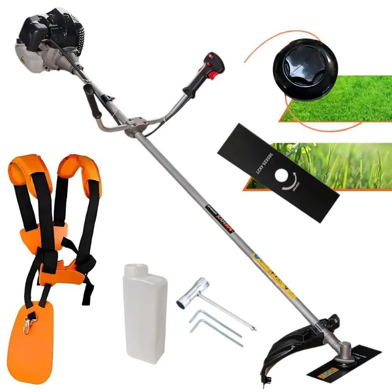 Cortador De Grama À Gasolina Com Faca 2 Pontas Anmax Cg430-b