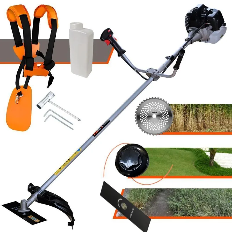 Roçadeira Anmax Cg430b 43cc 1,7hp + Lâmina 40 Dentes Vídea