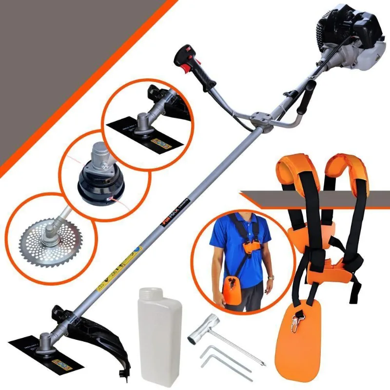 Roçadeira À Gasolina Anmax Cg430b 2t 43cc + Lâmina 40 Dentes