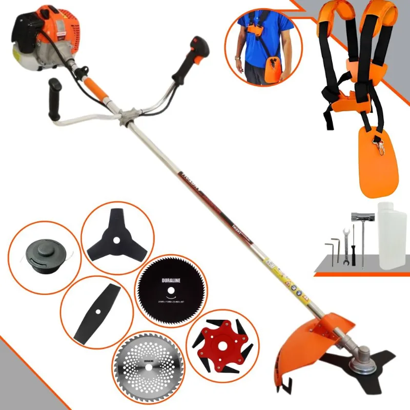 Roçadeira Multifuncional Completa Vulcan Vr620h À Gasolina 2t 62cc 3hp Alta Rotação Ideal Para Todos Os Tipos De Trabalhos Com 6 Opções De Cortes