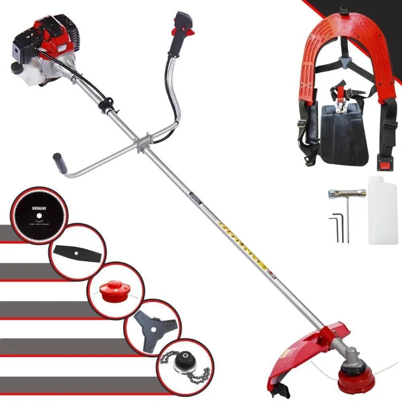 Roçadeira Robusta Rt52l 52cc 2hp + Faca 2p 80d E Trimmer