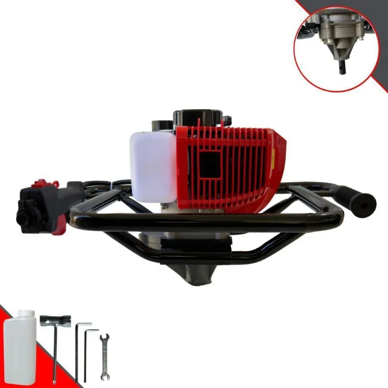 Perfurador Trado Motorizado Anmax S/ Broca 52cc 2,2hp 2t