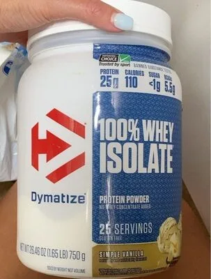 Dymatize 100% Whey Isolate Protein Powder “simple vanilla”