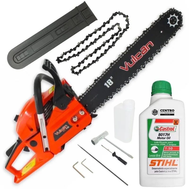 Motosserra 2t 55cc 3hp Com Sabre 18 Pol Vsl550 + Óleo Stihl