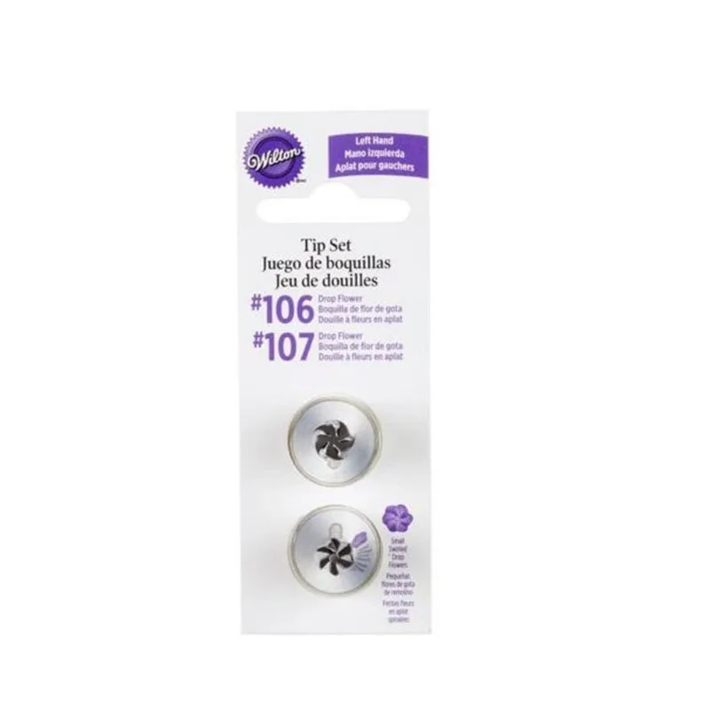 Kit 2 Bicos Inox Wilton Para Confeitar Flor Original