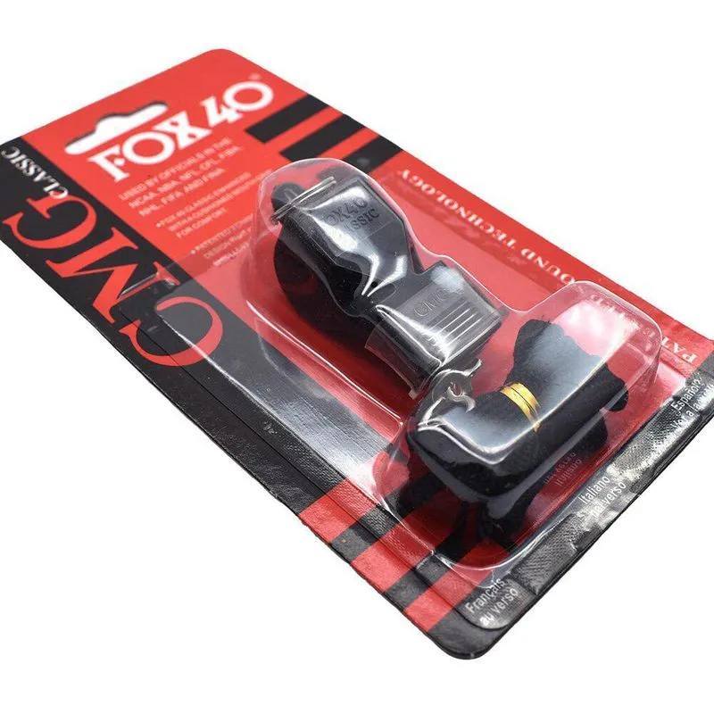 Apito Profissional Fox 40 Classic Para Árbitro De Futebol