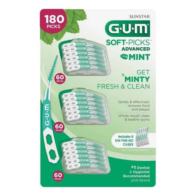 Fio Dental Gum Sunstar Soft Pick 180 Picks