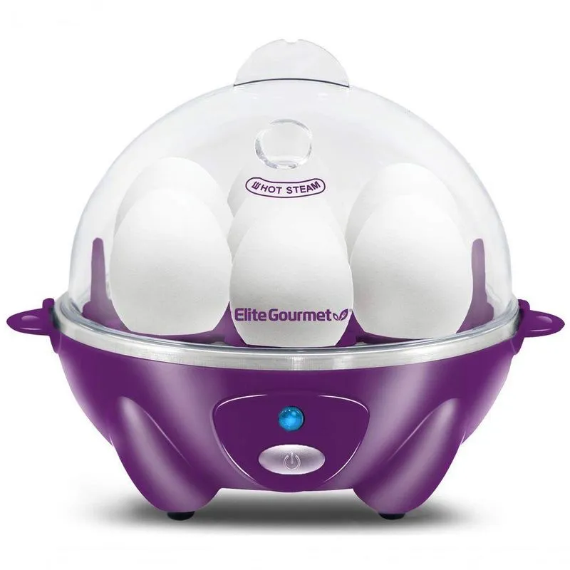 Elite Gourmet Egc700bl Cozedor De Ovos Elétrico 0,4l Roxo Bpa-free