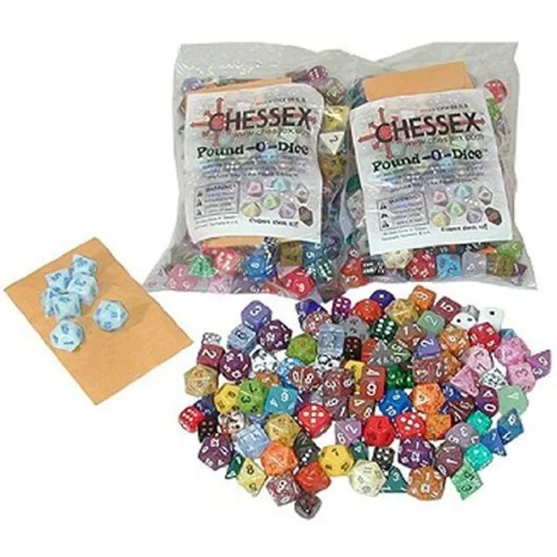 Dados, Chessex, São Aproximadamente 80 A 100 Dados.