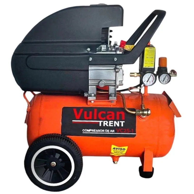 Compressor De Ar Vulcan 127v 2hp 8bar C/ Tanque De 24 Litros 110v