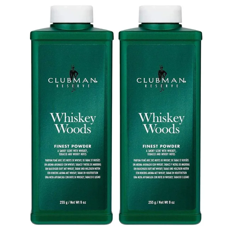 Powder Clubman Reserve Whiskey Woods De 9 Onças (250 Ml) - 2 Pacotes