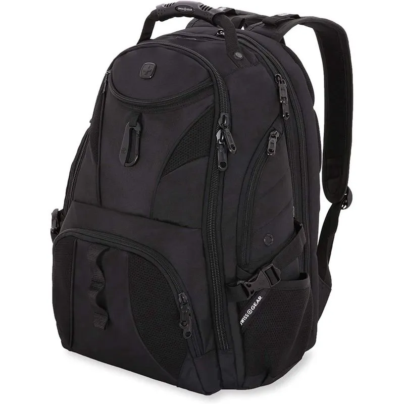 Mochila para laptop SwissGear 1900 Scansmart tsa de 17 polegadas, preta