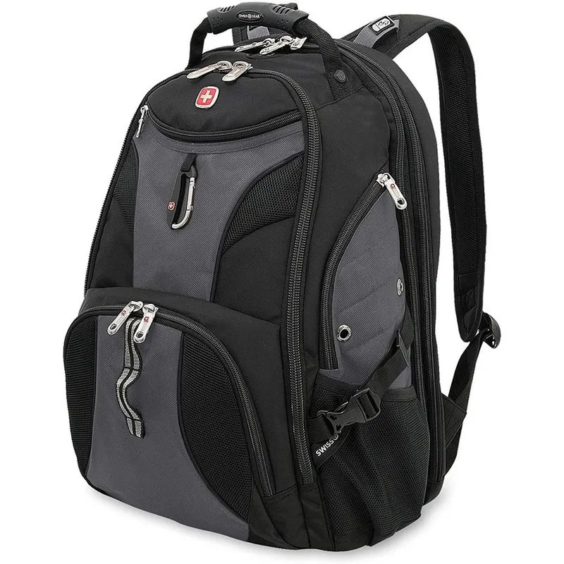 Mochila para laptop SwissGear 1900 Scansmart tsa 17 polegadas Cinza/Azul