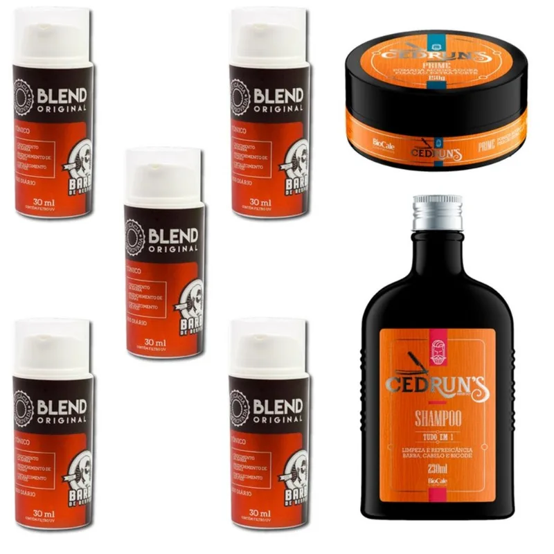 Blend Original Barba De Respeito 30 Ml 5 Und - Kit Cedruns