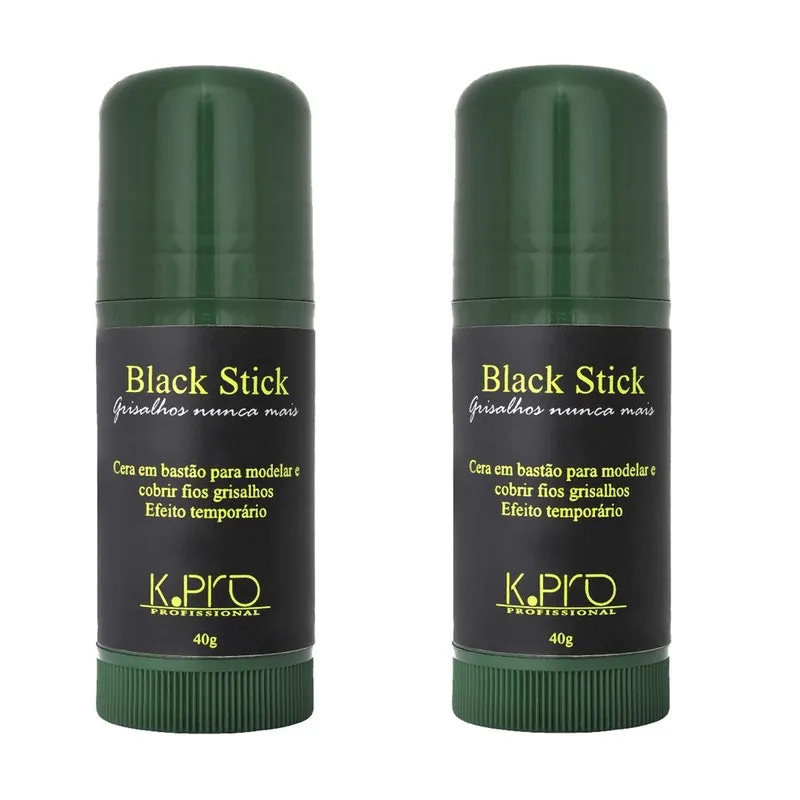 Kit 2 Cera Modeladora Em Bastão Black Stick Kpro Cosméticos