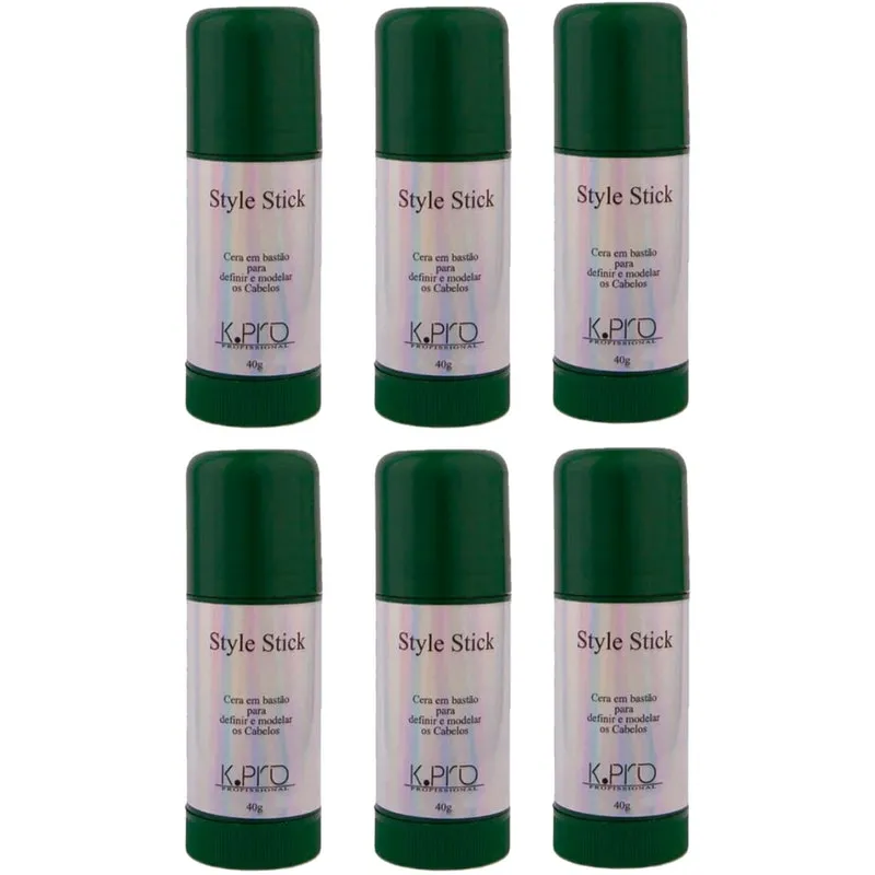 Kit 6 Cera Modeladora Em Bastão Style Stick Kpro Cosméticos