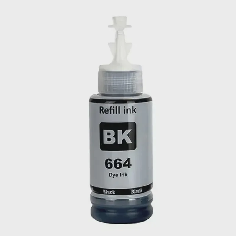Refil Tinta Pro Resolution para L110 L100 L120 L200 L220 L220 L4550 L355 L365 L375 L380 L395 T664120 L495 70ml Preto