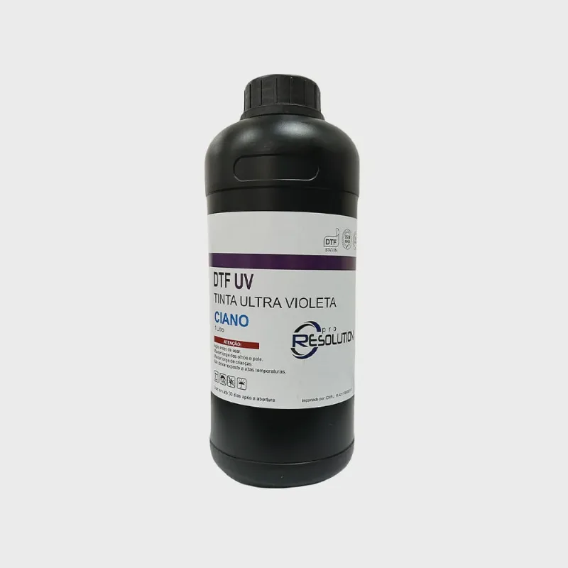Tinta Pro Resolution para impressão em dtf uv Ciano 1 Litro
