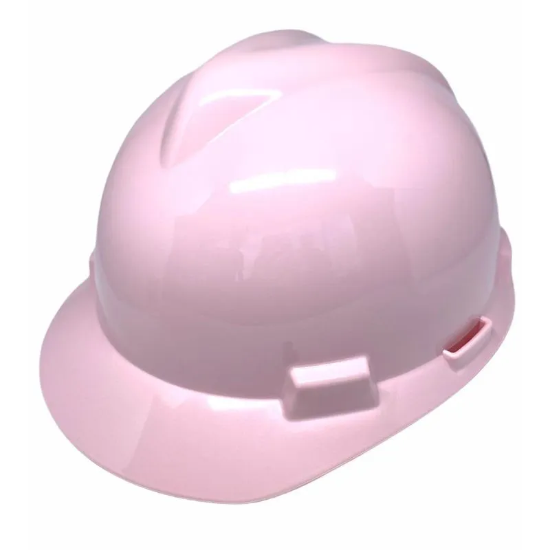 Capacete De Proteção Msa Rosa + Supenção Catraca C.a 498