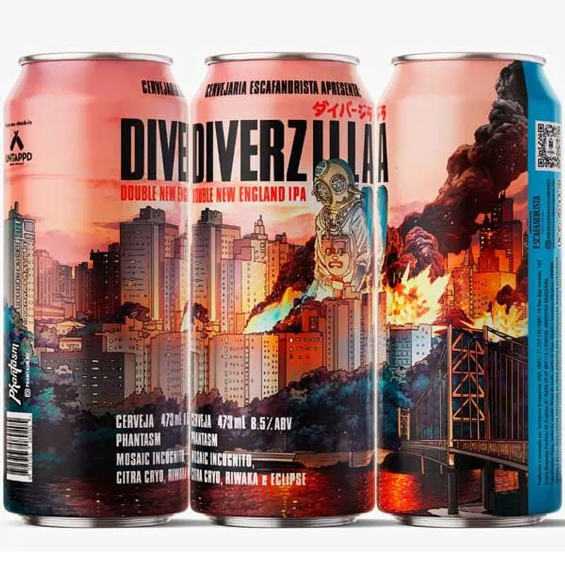 Cerveja Escafandrista Diverzilla Double Neipa 473ml